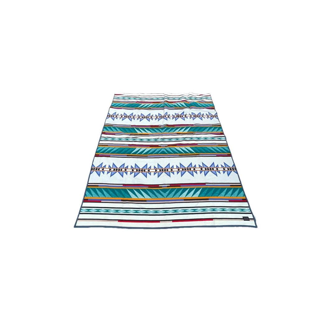 Pendleton Beaver State Wool Blanket Southwestern Geometric Tribal Cabin USA Made